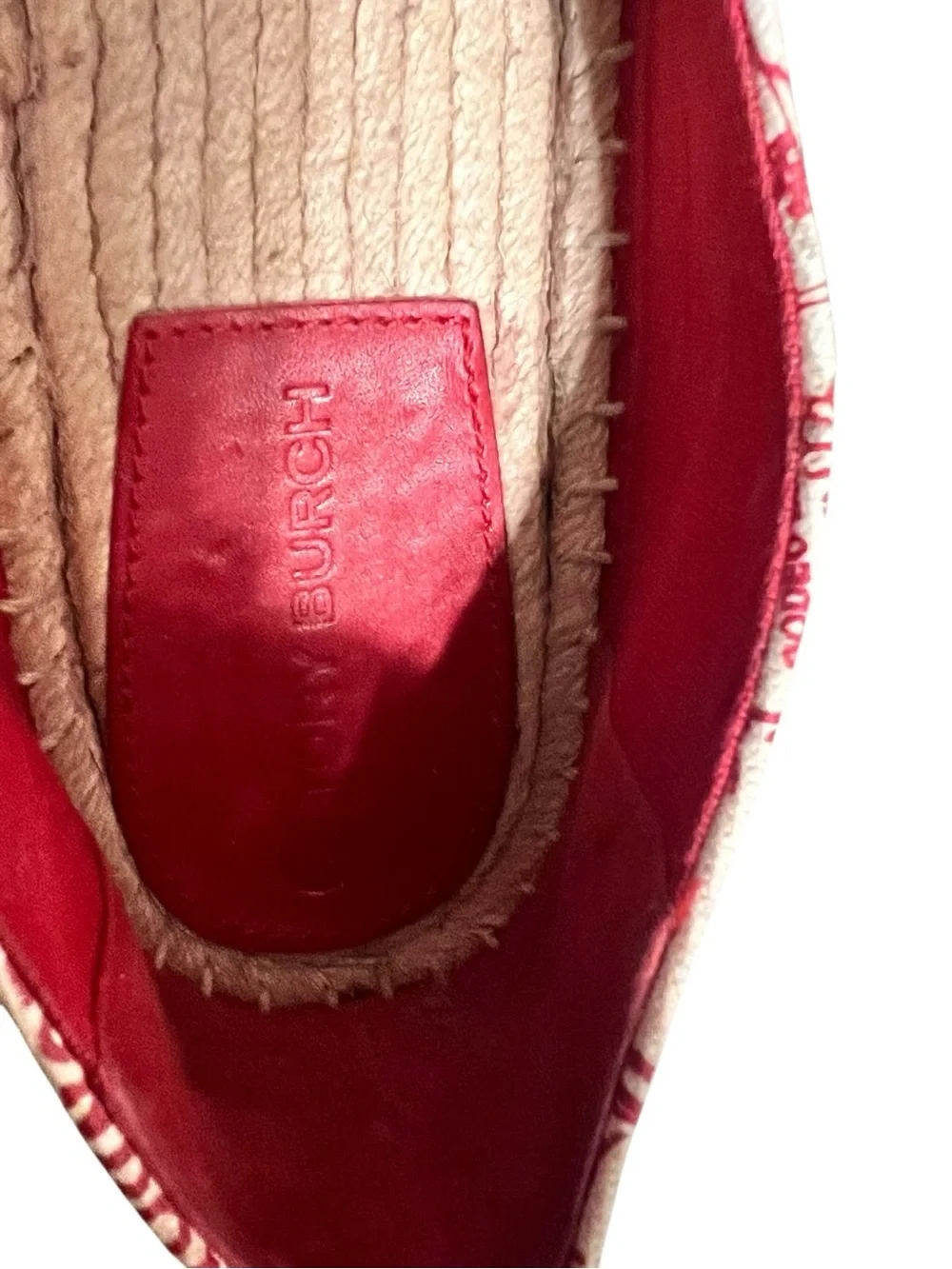 Tory Burch Printed Color-Block Espadrilles sz 8